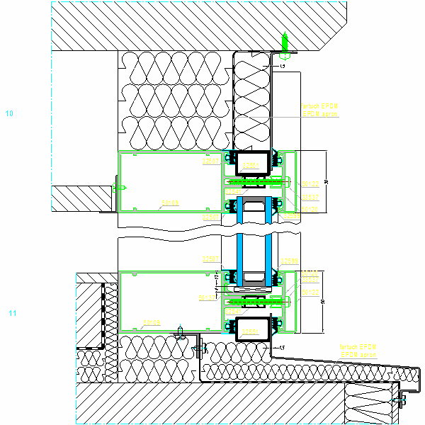 Fasada aluminiowa SYSTEM AF-50-10-11.dwg