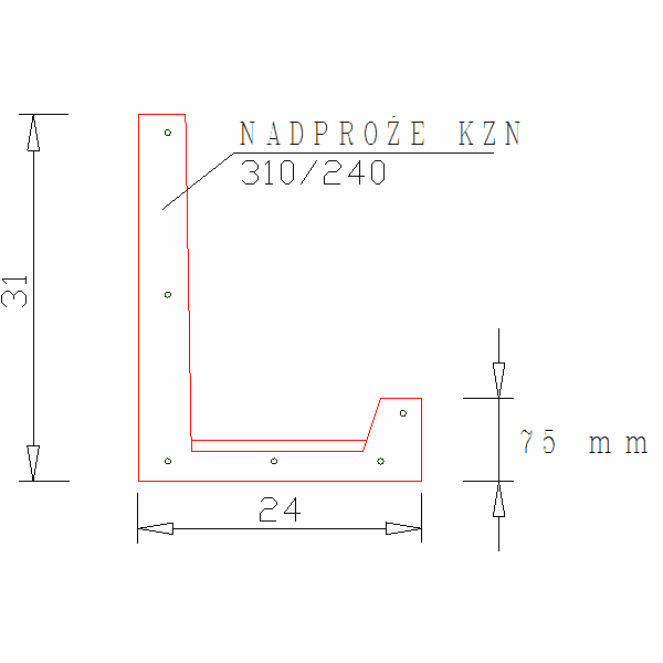 NADPROŻE KZN 310 na 240