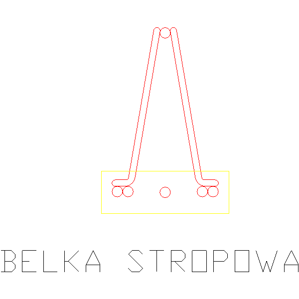 BELKA STROPOWA PRZEKROJ