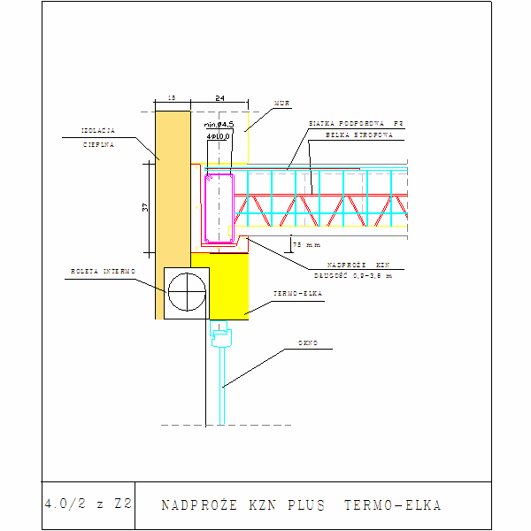 4.0-2 z Z2 NADPROŻE KZN PLUS  TERMO-ELKA