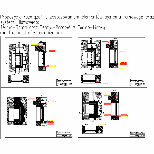 EMO montaz w strefie termoizolacji mur dwuwarstwowy