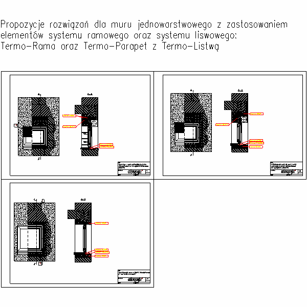 EMO montaz - mur jednowarstwowy