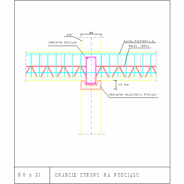 8.0 z Z1 OPARCIE STROPU NA PODCIĄGU