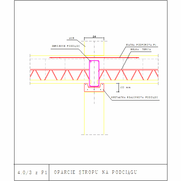 4.0-3 z P1 OPARCIE STROPU NA PODCIĄGU