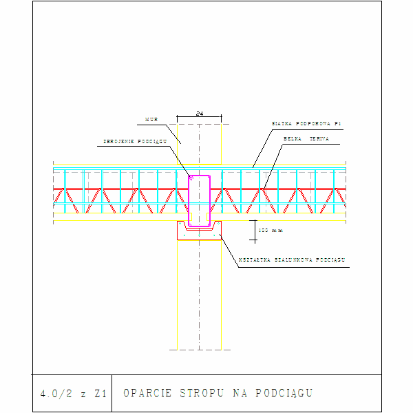 4.0-2 z Z1 OPARCIE STROPU NA PODCIĄGU