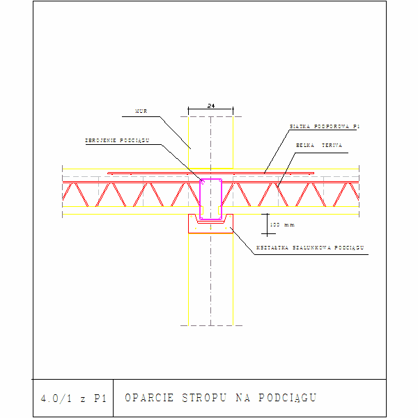 4.0-1 z P1 OPARCIE STROPU NA PODCIĄGU