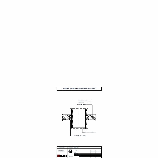 TI_HVAC_017_ PRZEJŚCIE KANAŁU WENTYLACYJNEGO PRZEZ STROP