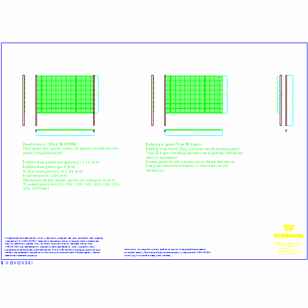 Panel Vega 2d Super 2500x1630 Delta L 2200, nr608