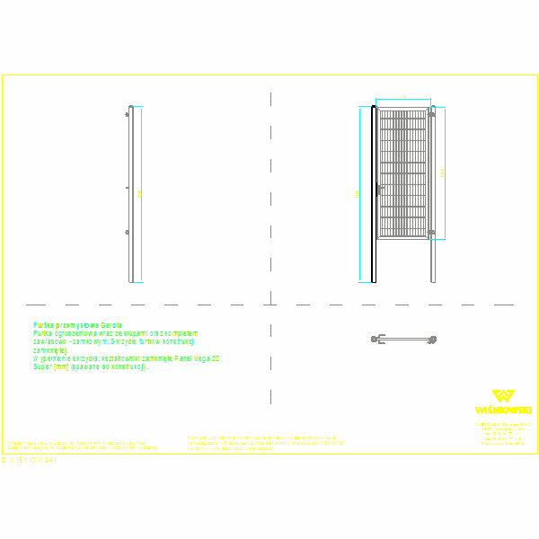 Furtka GARDIA Vega 2D Super 1000x2400, nr3622