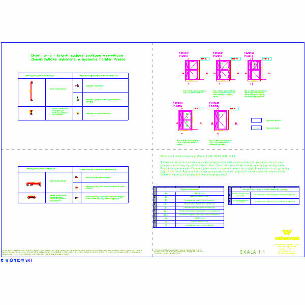 Drzwi wewnetrzne stalowe profilowe dwuskrzydlowe Forster Presto, nr5257