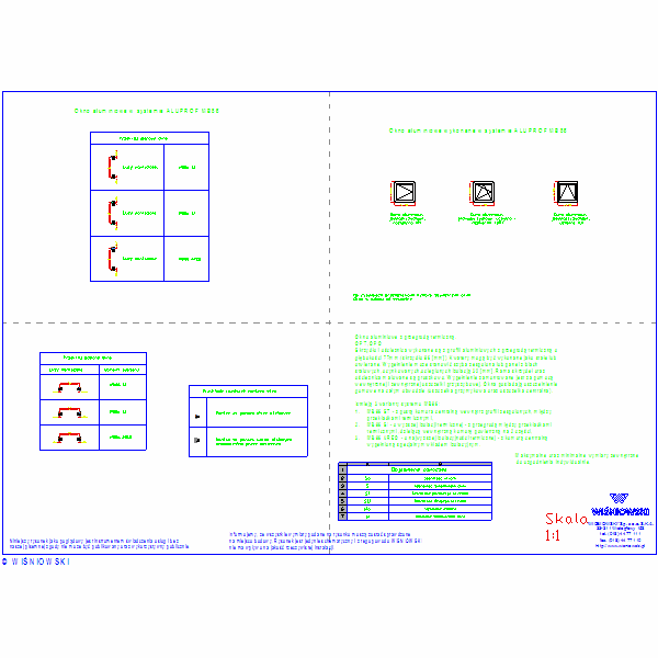 Okna zewnatrzne aluminiowe jednoskrzydlowe MB86,, nr5213
