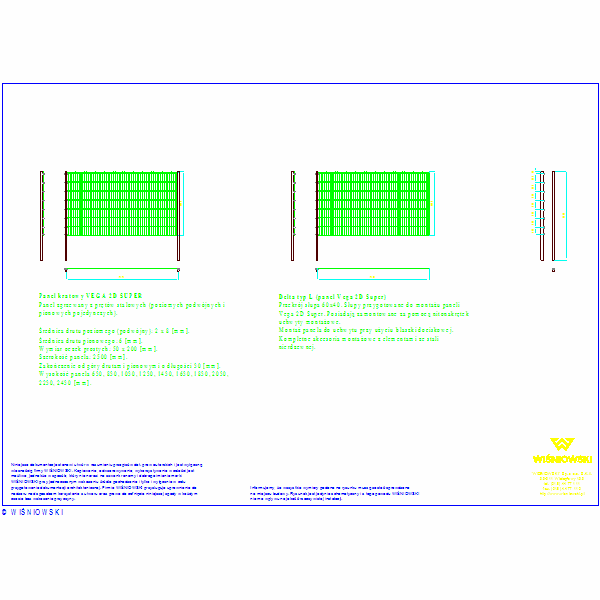 Panel Vega 2d Super 2500x1430 Delta L 2000, nr605
