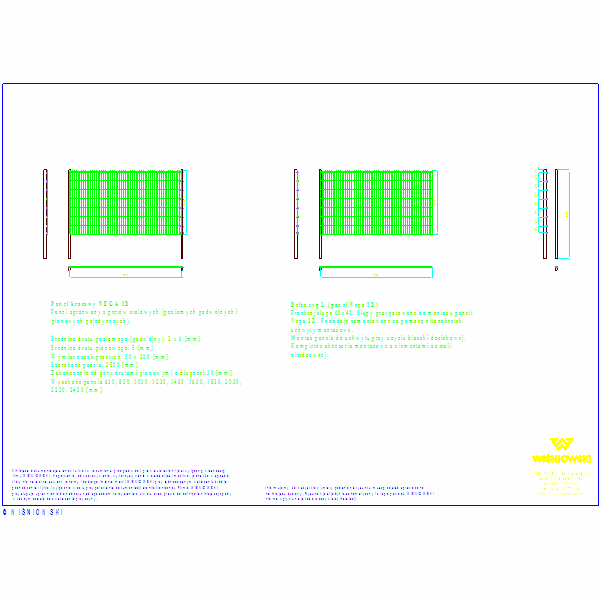 Panel vega 2d 2500x1430 slup Delta L 2000, nr549