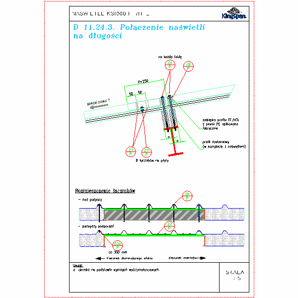 D 11.24.3.Połączenie naświetli na długości