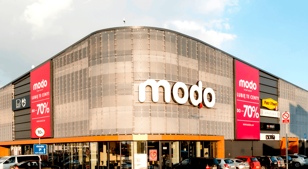 Galeria MODO, Karrier System, laminat HPL, siatka ciętociągniona