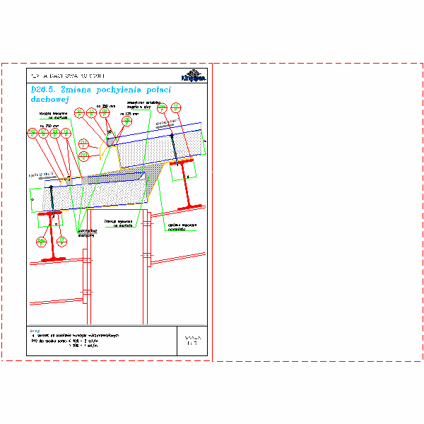 D26.5.Zmiana pochylenia połaci dachowej