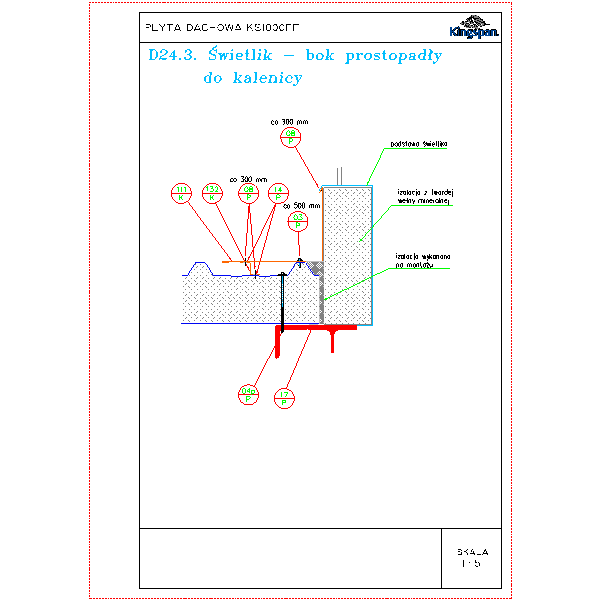 D24.3.Świetlik - bok prostopadły do kalenicy