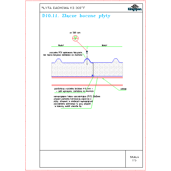 D10.11.Złącze boczne płyty
