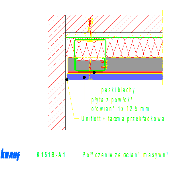 K151B-A1_Połączenie_ze_ścianą_masywną
