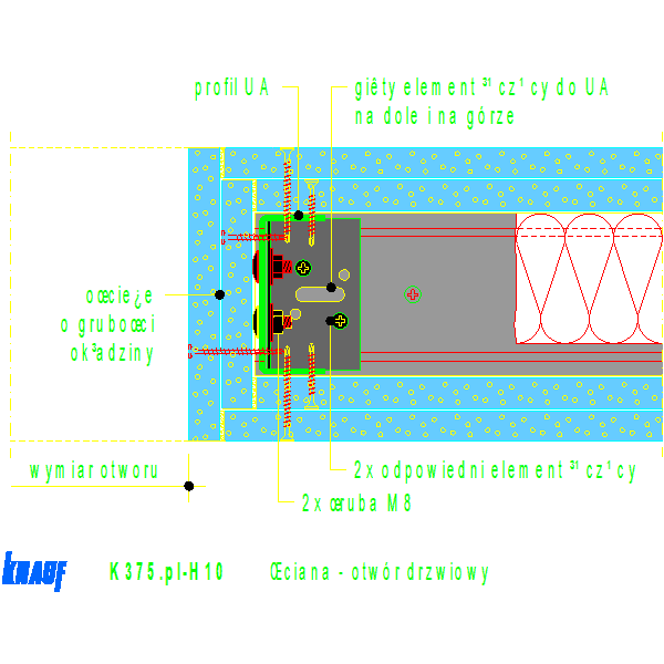 K375de-H10_Ściana_-_otwór_drzwiowy