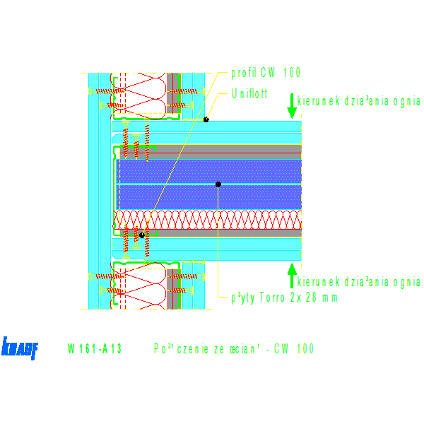 W161-A13_Połączenie_ze_ścianą_-_CW_100