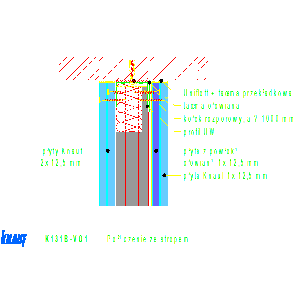 K131B-VO1_Połączenie_ze_stropem