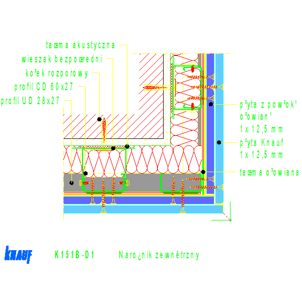 K151B-D1_Narożnik_zewnętrzny