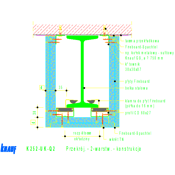 K252-UK-Q2_Przekrój_2warstw_-_konstrukcja