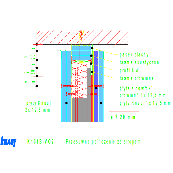 K131B-VO2_Przesuwne_połączenie_ze_stropem