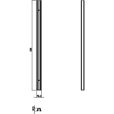 CTLS-RECESSED-TRACK-1m-8693-8692 2D