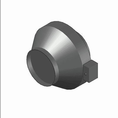 ROSENBERG - Wentylatory kanalowe z przylaczem okraglym R - 200_3CF - 3D
