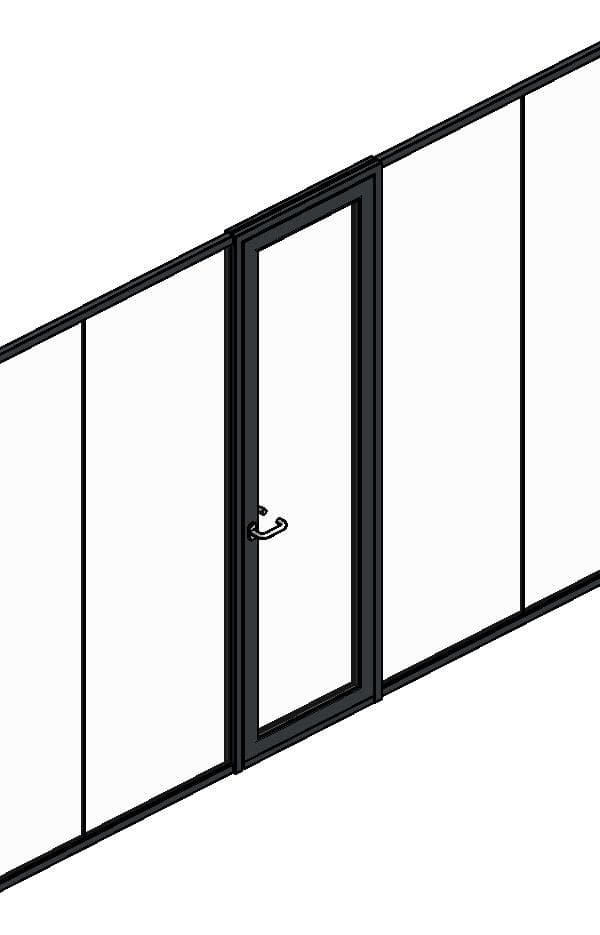 System drzwi HR w ramie aluminiowej