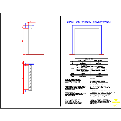 Panel brama BR-77s 2400x2600