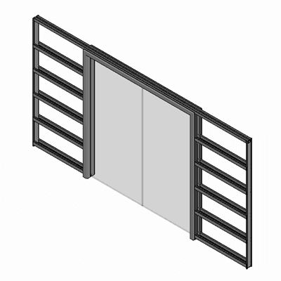 Gustavson Stark Glass - cassette for retractable doors 100/125 mm for glass double