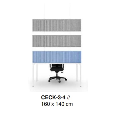 Panele sufitowe podwójne i potrójne typu kurtyna CELL